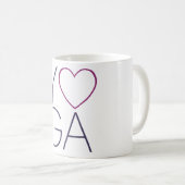 Mug amour de yoga (Devant droit)