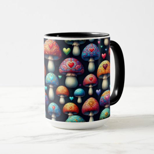 Mug Amour des champignons (Devant droit)