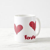 Mug Amour des coeurs (Devant droit)