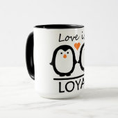 Mug Amour des pingouins (Devant gauche)
