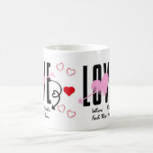 Mug Amour Deux Coeurs, Une Maison (Centre)