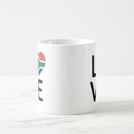 Mug Amour - Drapeau Afrique du Sud (Centre)