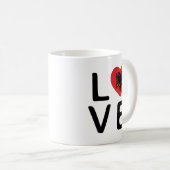 Mug Amour - Drapeau Albanie (Devant droit)