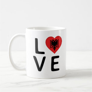 Mug Amour - Drapeau Albanie
