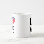 Mug Amour - Drapeau Corée du Nord (Centre)
