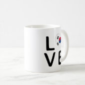Mug Amour - Drapeau Corée du Sud (Devant droit)