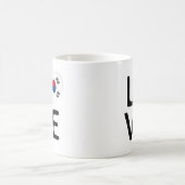 Mug Amour - Drapeau Corée du Sud (Centre)