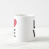 Mug Amour - Drapeau de Bahreïn (Centre)