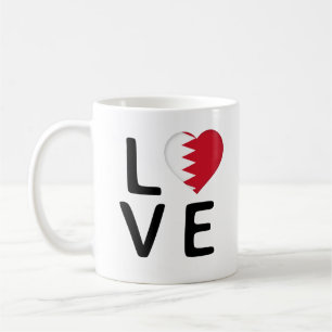 Mug Amour - Drapeau de Bahreïn