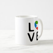 Mug Amour - Drapeau de Guinée équatoriale (Devant droit)