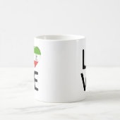 Mug Amour - Drapeau de Guinée équatoriale (Centre)
