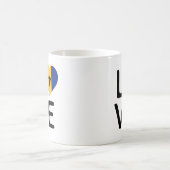 Mug Amour - Drapeau de la Barbade (Centre)