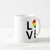 Mug Amour - Drapeau de la Bolivie (Devant droit)