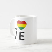 Mug Amour - Drapeau de la Bolivie (Devant gauche)