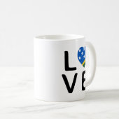 Mug Amour - Drapeau des Îles Salomon (Devant droit)