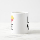 Mug Amour - Drapeau du Bénin (Centre)