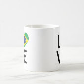 Mug Amour - Drapeau du Brésil (Centre)