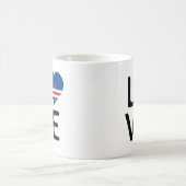 Mug Amour - Drapeau du Cap Vert (Centre)