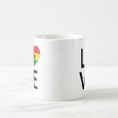 Mug Amour - Drapeau du Ghana (Centre)