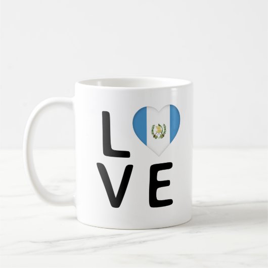 Mug Amour - Drapeau du Guatemala (Gauche)