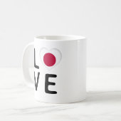 Mug Amour - Drapeau du Japon (Devant gauche)