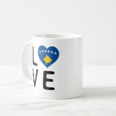 Mug Amour - Drapeau du Kosovo (Devant gauche)