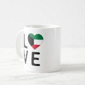 Mug Amour - Drapeau du Koweït (Devant gauche)