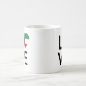 Mug Amour - Drapeau du Koweït (Centre)