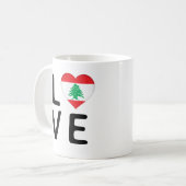 Mug Amour - Drapeau du Liban (Devant gauche)