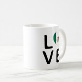 Mug Amour - Drapeau du Mexique (Devant droit)