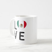 Mug Amour - Drapeau du Mexique (Devant gauche)