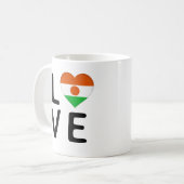 Mug Amour - Drapeau du Niger (Devant gauche)