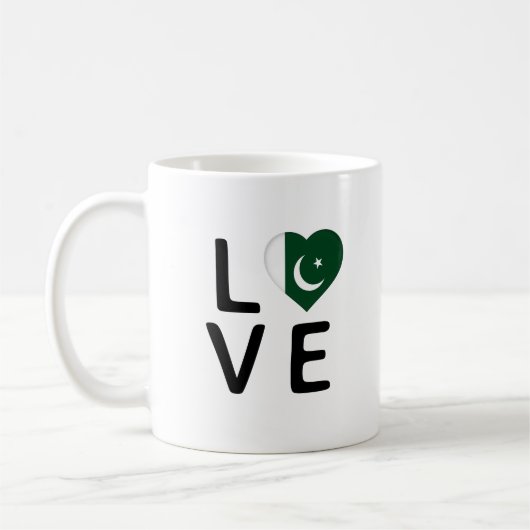 Mug Amour - Drapeau du Pakistan (Gauche)