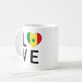 Mug Amour - Drapeau du Sénégal (Devant gauche)