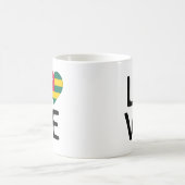 Mug Amour - Drapeau du Togo (Centre)