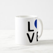 Mug Amour - Drapeau France (Devant droit)