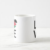 Mug Amour - Drapeau Jordanie (Centre)