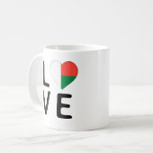 Mug Amour - Drapeau Madagascar (Devant gauche)