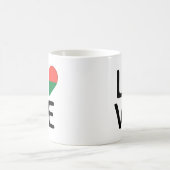 Mug Amour - Drapeau Madagascar (Centre)