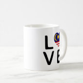 Mug Amour - Drapeau Malaisie (Devant droit)
