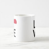 Mug Amour - Drapeau Monaco (Centre)
