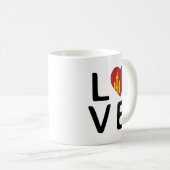 Mug Amour - Drapeau Mongolie (Devant droit)