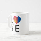 Mug Amour - Drapeau Mongolie (Devant gauche)