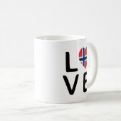Mug Amour - Drapeau Norvège (Devant droit)