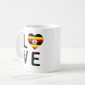 Mug Amour - Drapeau Ouganda (Devant gauche)