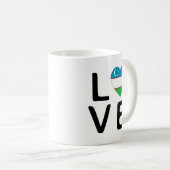 Mug Amour - Drapeau Ouzbékistan (Devant droit)
