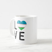 Mug Amour - Drapeau Ouzbékistan (Devant gauche)