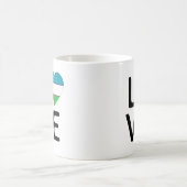 Mug Amour - Drapeau Ouzbékistan (Centre)