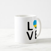 Mug Amour - Drapeau Rwanda (Devant droit)