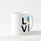 Mug Amour - Drapeau Sainte-Lucie (Devant droit)